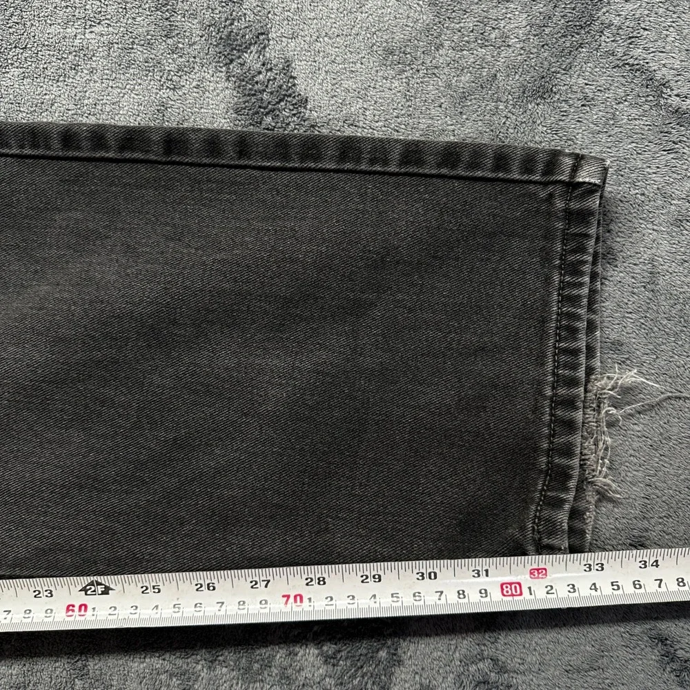 Vintage Levi's 505 Jeans Mens 36x34 Black Regular Fit Straight Leg (36x33)